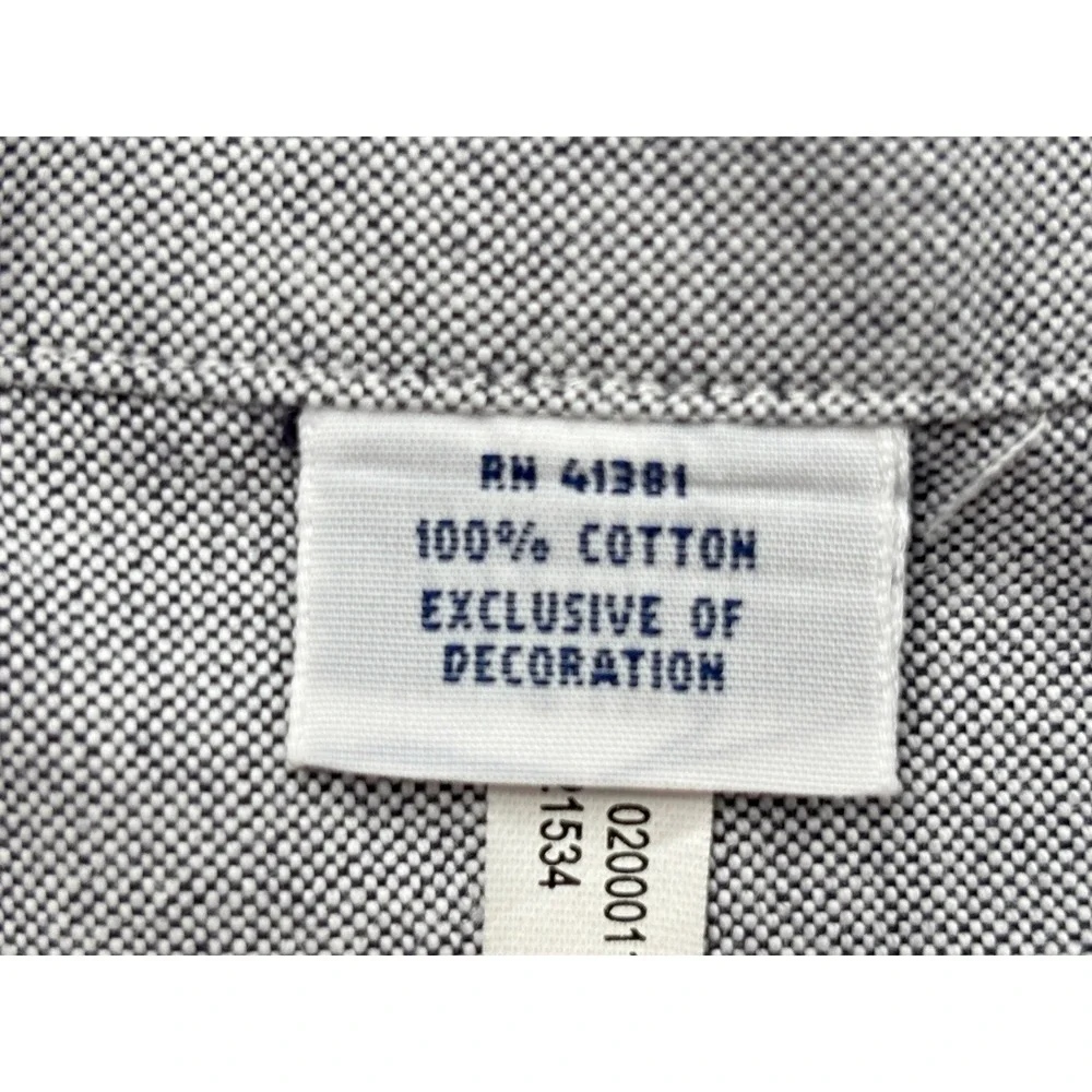 Polo Ralph Lauren Grey Oxford Button Down Shirt Mens 3XLT Tall Long Sleeve Pony